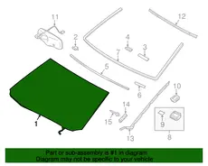 GLASS SUB-ASSY, 5610130927 TOYOTA / LEXUS