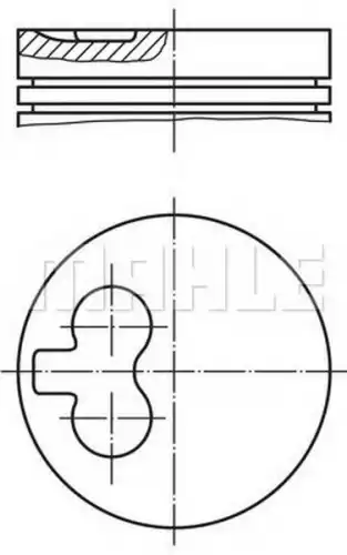 поршень 295 501 MAHLE