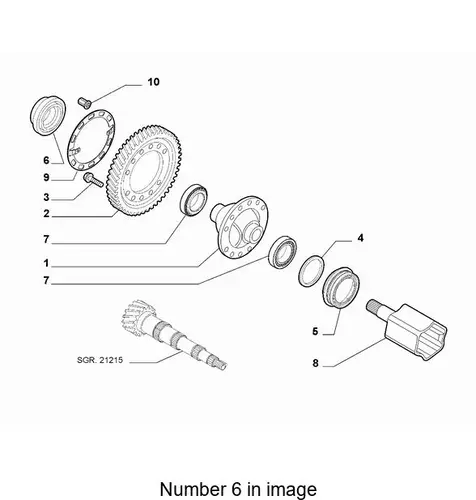 ПРОКЛАДКА ДИФФЕРЕНЦИ 55&nbsp;231&nbsp;144 FIAT