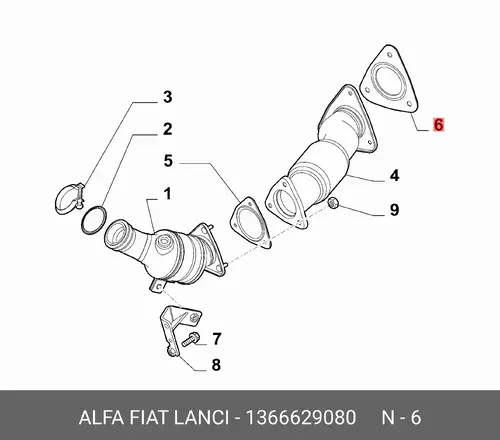 Автокомпонент 1366629080 FIAT