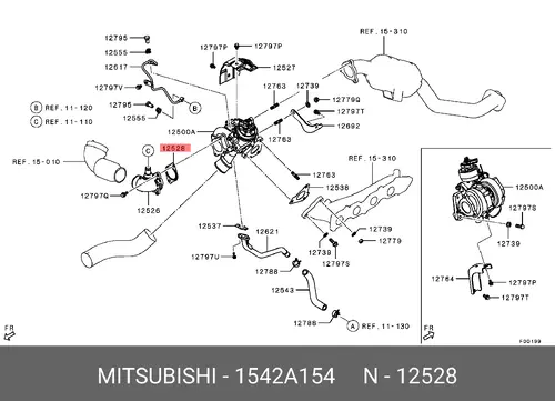  ПРОКЛАДКА 1542A154 MITSUBISHI