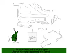 брызговик 8682125700 HYUNDAI