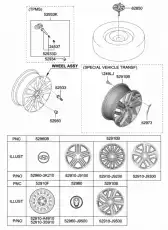  Гайка крепления датчика 52934F2000 MOBIS