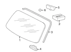 WINDSCREEN 98654190101 PORSCHE