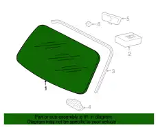 WINDSCREEN 98654190103 PORSCHE
