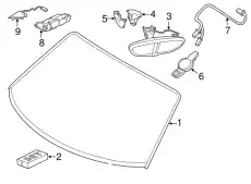 WINDSCREEN CABRIOLET TINTE 99154191103 PORSCHE