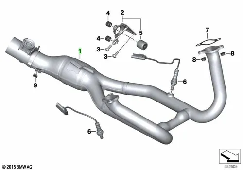 Коллектор выпускной BMW 18 51 8 562 191