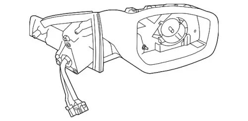 MIRROR - REAR VIEW - OUTER LR061162 LAND ROVER
