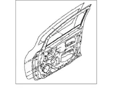 ДВЕРЬ ПЕРЕДНЯЯ H010M-3PTMA NISSAN