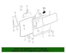 Ручка двери GM 19299935