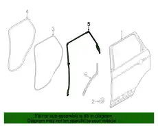 SEAL - DOOR FRONT AND REAR LR079442 LAND ROVER