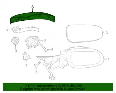 BACKCOVER-MIRROR T4A3854LML JAGUAR