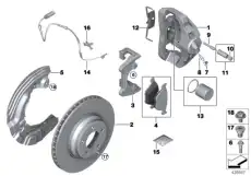 Защитный кожух Л ! \BMW 1' E81, E82, E87, LCI, E88, 3' E90, E91, E92, E93, Z4 E89 34 11 6 780 215