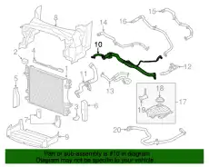 ПАТРУБОК СИСТЕМЫ ОХЛАЖДЕНИЯ C2D25608 JAGUAR