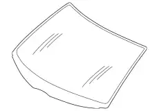 Windshield ! \96>03 MB E 320 3.2L V6 210 671 03 00
