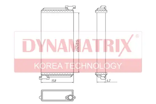 Радиатор печки DYNAMAX DR72002