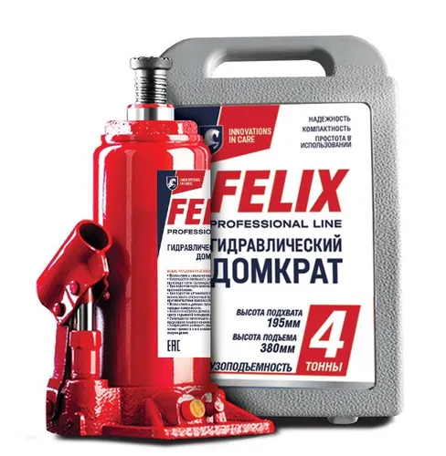 Домкрат гидравлический FELIX 410060010 4 т, 350 мм,