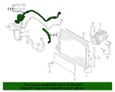 Шланг кондиционера 1K0820743CD VAG