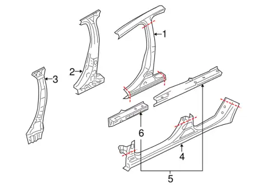 ПОРОГ ЛЕВЫЙ 5253F645 MITSUBISHI