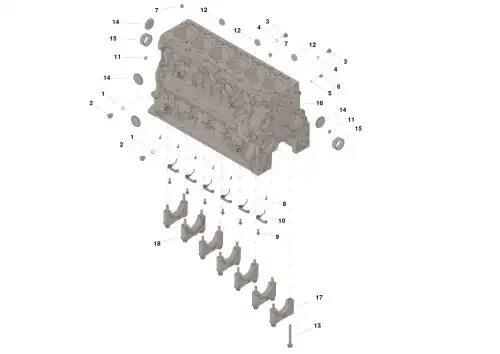 БЛОК ЦИЛИНДРОВ ДВИГАТЕЛЯ 6ISBE/6ISDE 4955412 CUMMINS