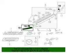  НАКЛАДКА БАМПЕРА GHK1508F0C MAZDA