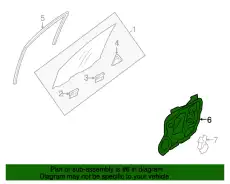 внутренняя панель двери 824713T010 KIA