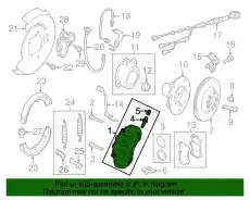 Суппорт тормозной VAG 7P6-615423D