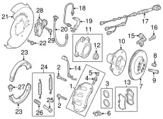 Суппорт тормозной VAG 7P6-615423D