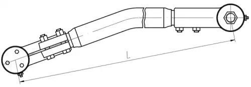 Рулевая тяга БААЗ 104-3003010