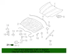 ПОДУШКА-САМОКЛЕЮЩ. XR86828 JAGUAR