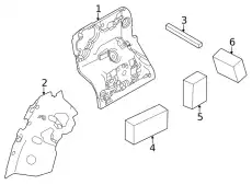 INSULATOR - REAR QUARTER PANEL LR046744 LAND ROVER