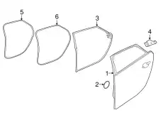 Уплотнитель двери JAGUAR C2D49138
