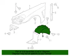 Подкрылок PORSCHE 97050412606