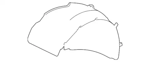 Подкрылок PORSCHE 97050412606