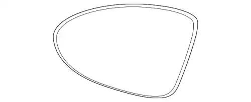 СТЕКЛО ЗЕРКАЛА 95873105501 PORSCHE