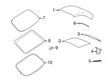 УПЛОТНИТЕЛЬ ЗАДНЕГО СТЕКЛА 99656133100 PORSCHE