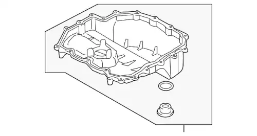 Поддон картера двигателя PORSCHE 94610701551