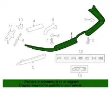 СПОЙЛЕР БАМПЕРА НИЖНИЙ 991505811901E0 PORSCHE