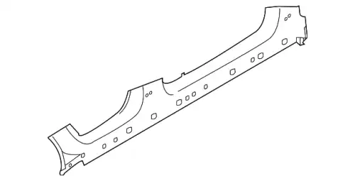 ПОРОГ 95B809674 YGRV PORSCHE