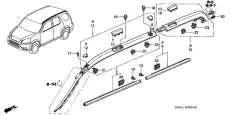  Заглушка молдинга крыши 75233S9A003 HONDA