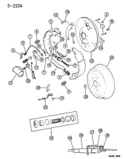 Кронштейн крепления датчика ABS 52007805 CHRYSLER