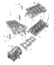 Прокладка ГБЦ CHRYSLER 05189975AB