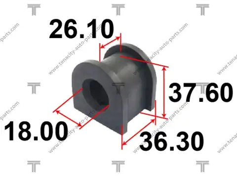 Втулка стабилизатора tenacity (1094) asbmi1013