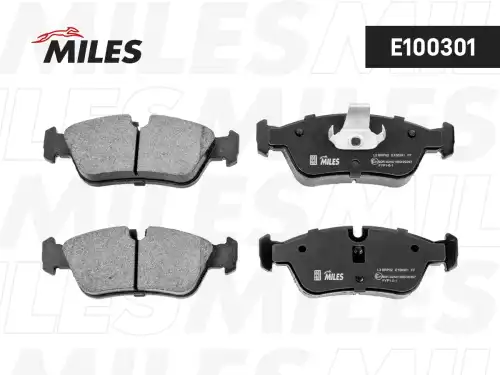 Тормозные колодки дисковые передняя ось MILES E100301