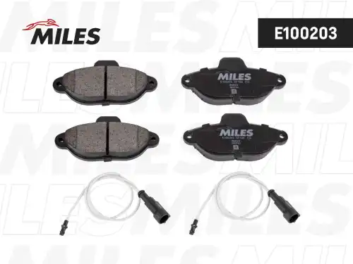 Тормозные колодки дисковые передняя ось MILES E100203