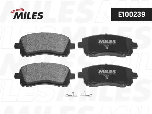 Тормозные колодки дисковые передняя ось MILES E100239