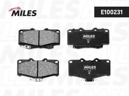 Тормозные колодки дисковые передняя ось MILES E100231