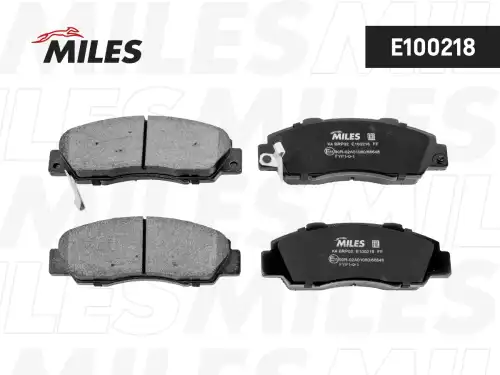 Тормозные колодки дисковые передняя ось MILES E100218