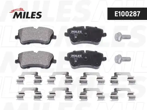 Тормозные колодки дисковые передняя ось MILES E100287