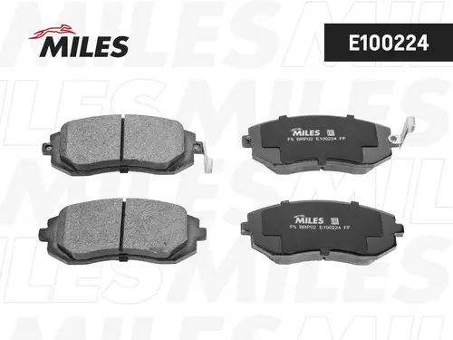 Тормозные колодки дисковые передняя ось MILES E100224